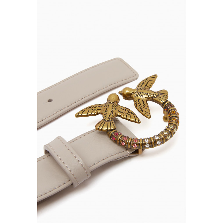 PINKO - Love Berry H3 Belt in Leather