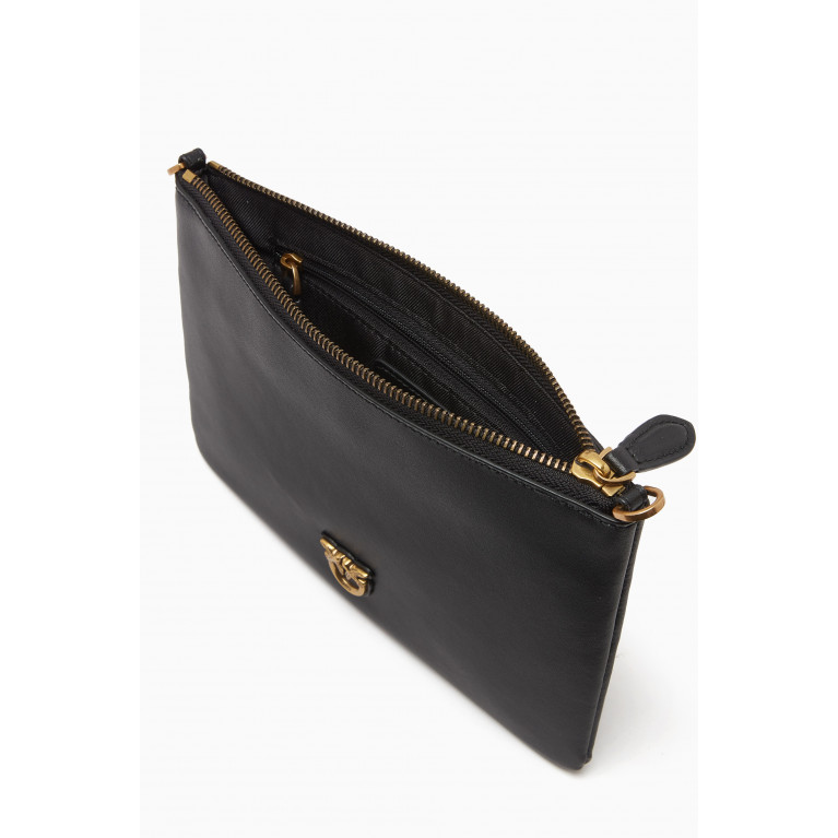 PINKO - Flat Love Bag in Leather