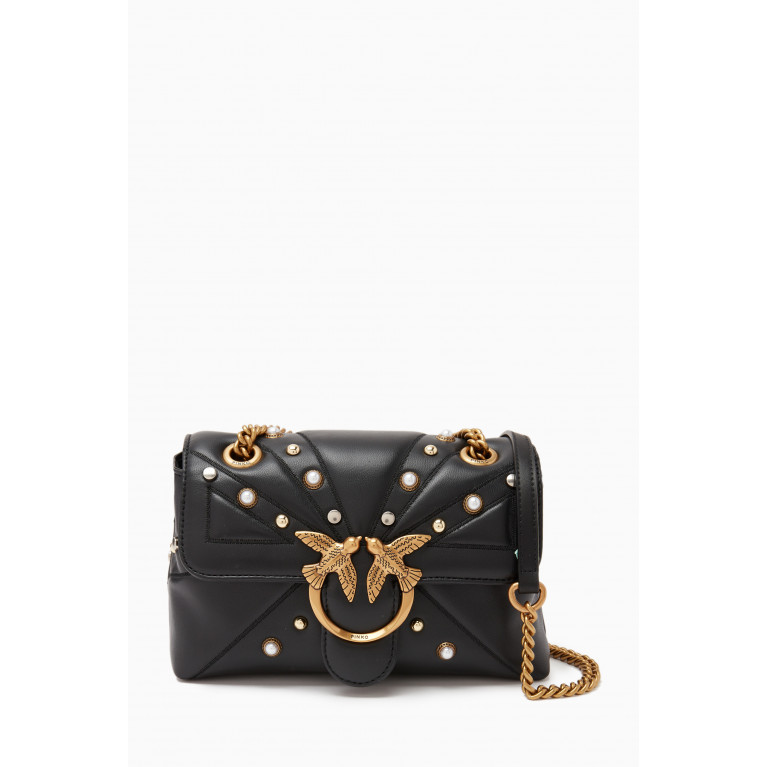 PINKO - Love Lady Puff Pearl Bag in Maxi Quilted Nappa