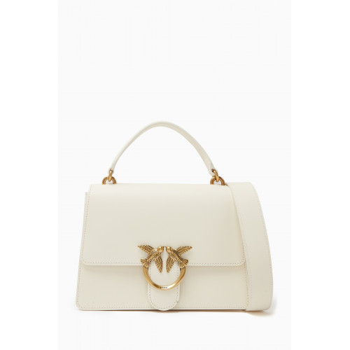 PINKO - Classic Love Top Handle Bag in Leather