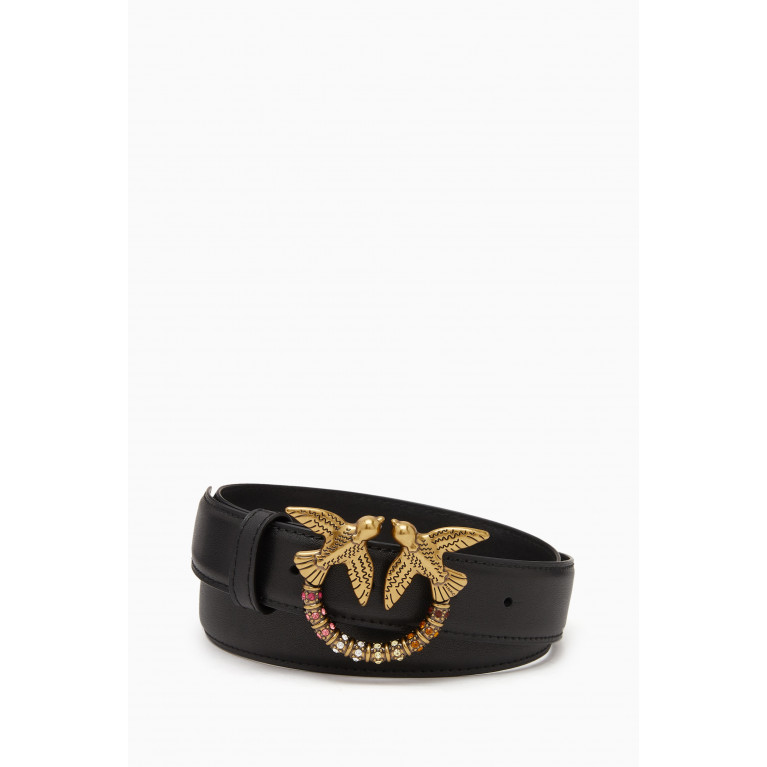 PINKO - Love Berry H3 Belt in Leather