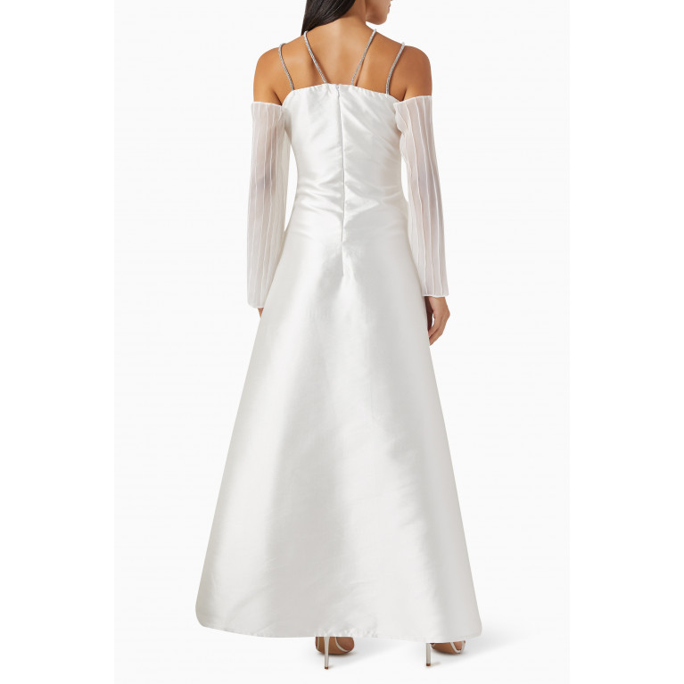 Alize - Off-Shoulder Gown in Satin