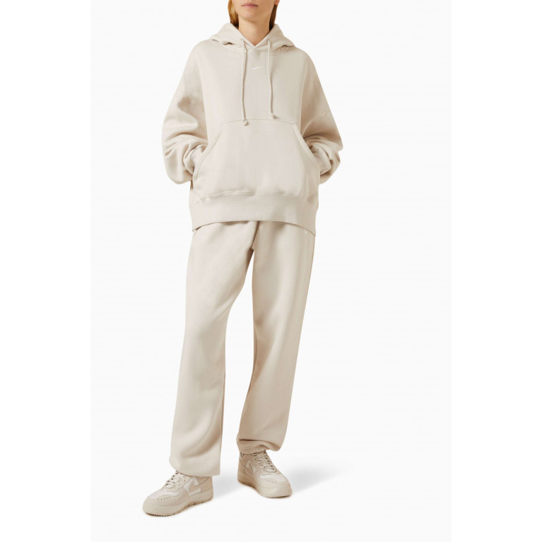 Nike - Phoenix Oversized Hoodie in Cotton-fleece Neutral