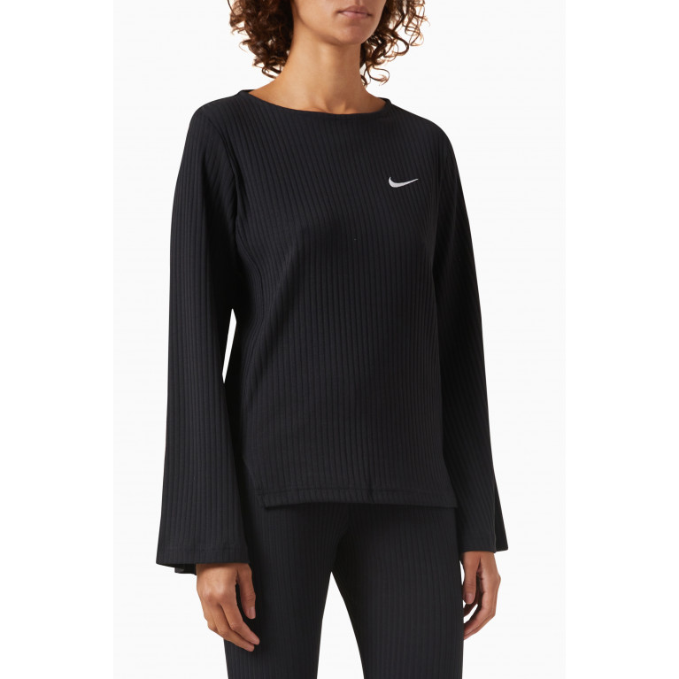 Nike - Sportswear Long Sleeve Top in Ribbed Jersey