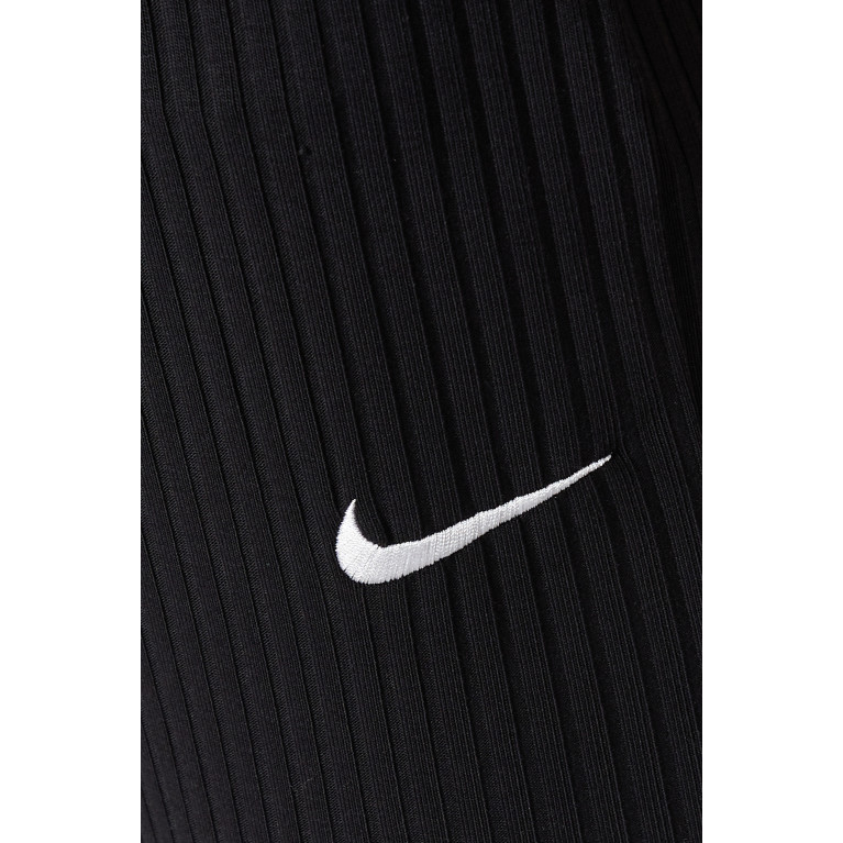 Nike - Sportswear High-rise Pants in Ribbed Jersey Black