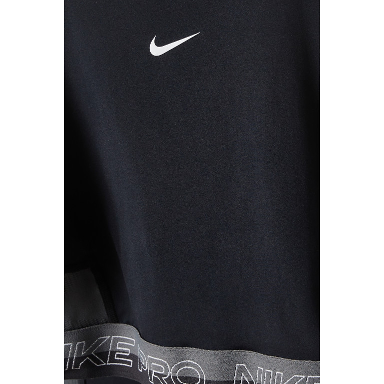 Nike - Pro Dri-Fit Training Crop Top in Jersey & Mesh Black