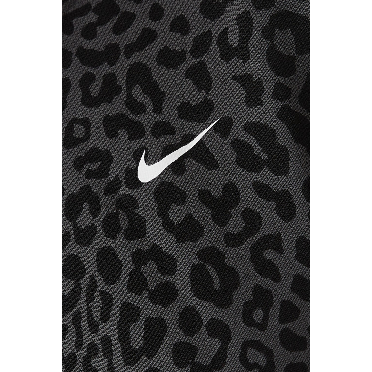Nike - Nike Dri-FIT Get Fit Leopard Sweatshirt in Jersey Grey