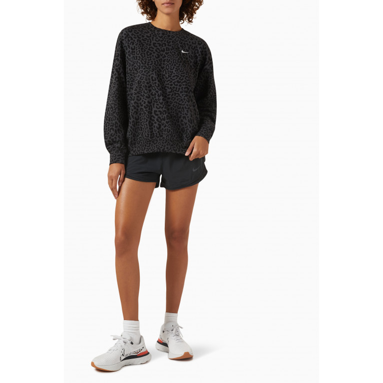 Nike - Nike Dri-FIT Get Fit Leopard Sweatshirt in Jersey Grey
