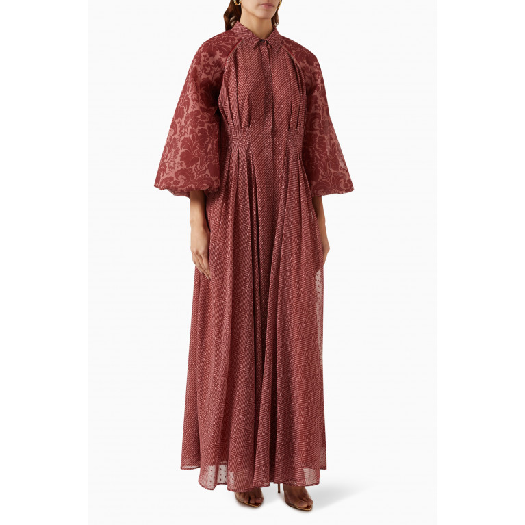 Kalico - Printed Maxi Dress in Chiffon
