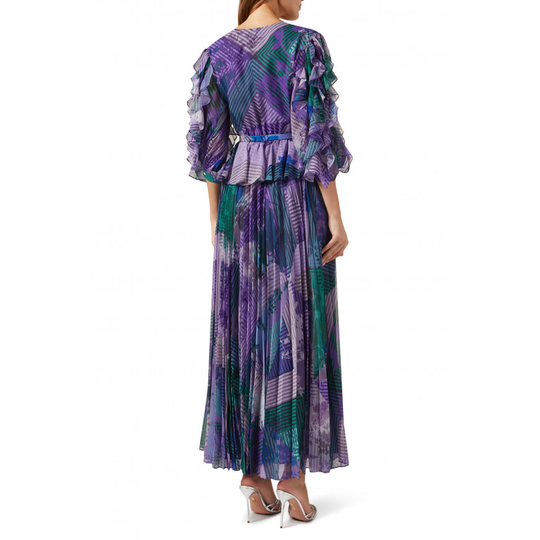 Kalico - Vineyard Maxi Dress in Chiffon Purple