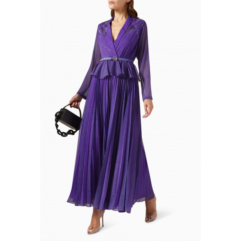 Kalico - Occasion Maxi Dress in Chiffon Purple