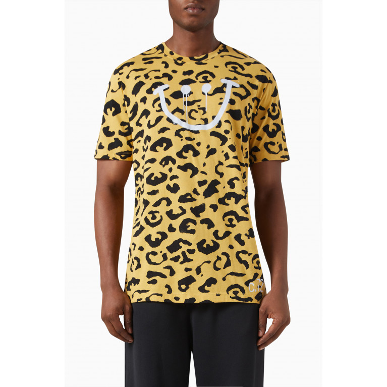 Nike - Printed T-shirt in Cotton Jersey Yellow