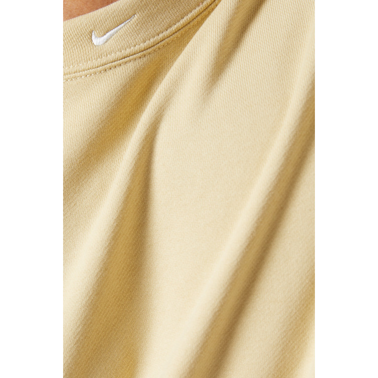 Nike - Oversized T-shirt in Cotton Jersey Yellow
