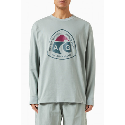 Nike - ACG Graphic Logo Print T-shirt in Poly-cotton Blend