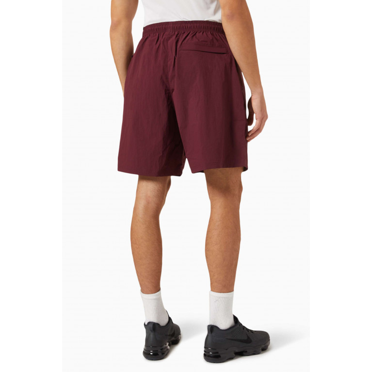 Nike - Nike Solo Swoosh Shorts in Cotton-blend Fleece Red