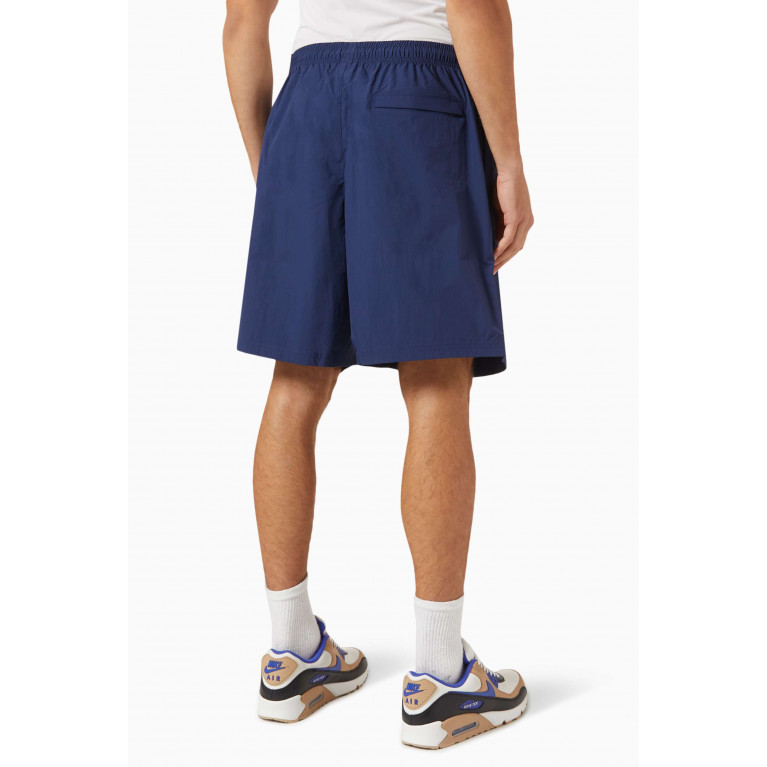 Nike - Solo Swoosh Shorts in Stretch Nylon Blue