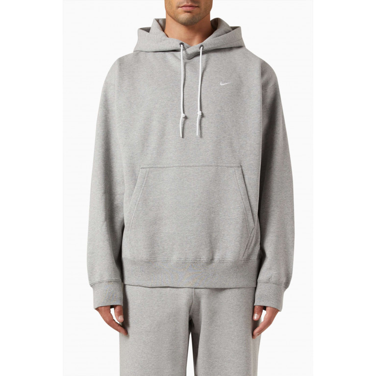 Nike - Logo Hoodie in Fleece Grey