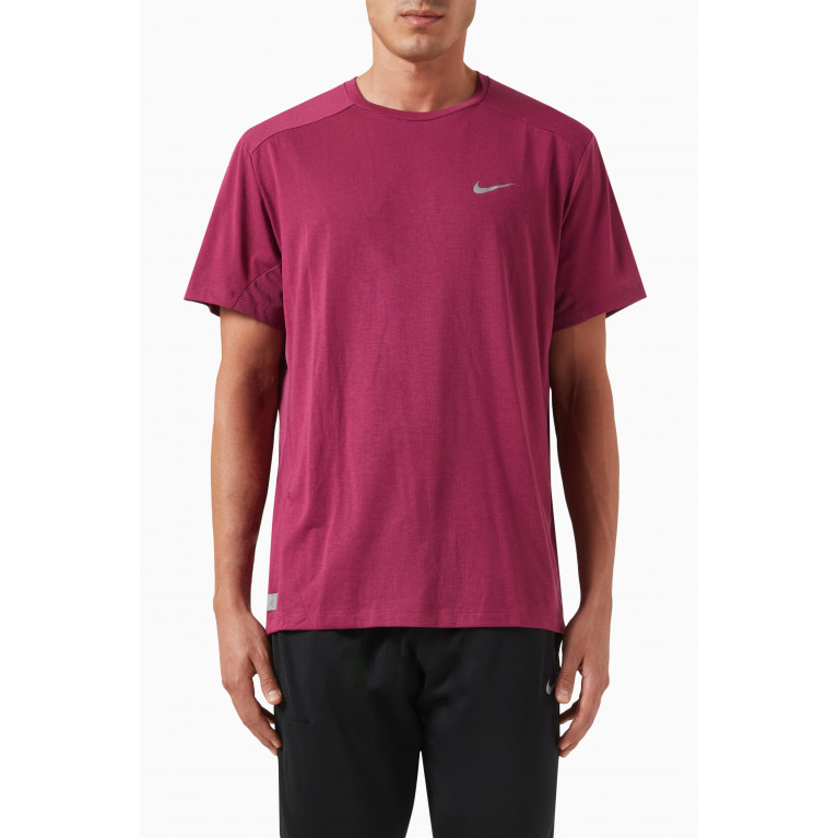 Nike Running - Dri-Fit Run Division Rise 365 T-Shirt in Nylon Purple