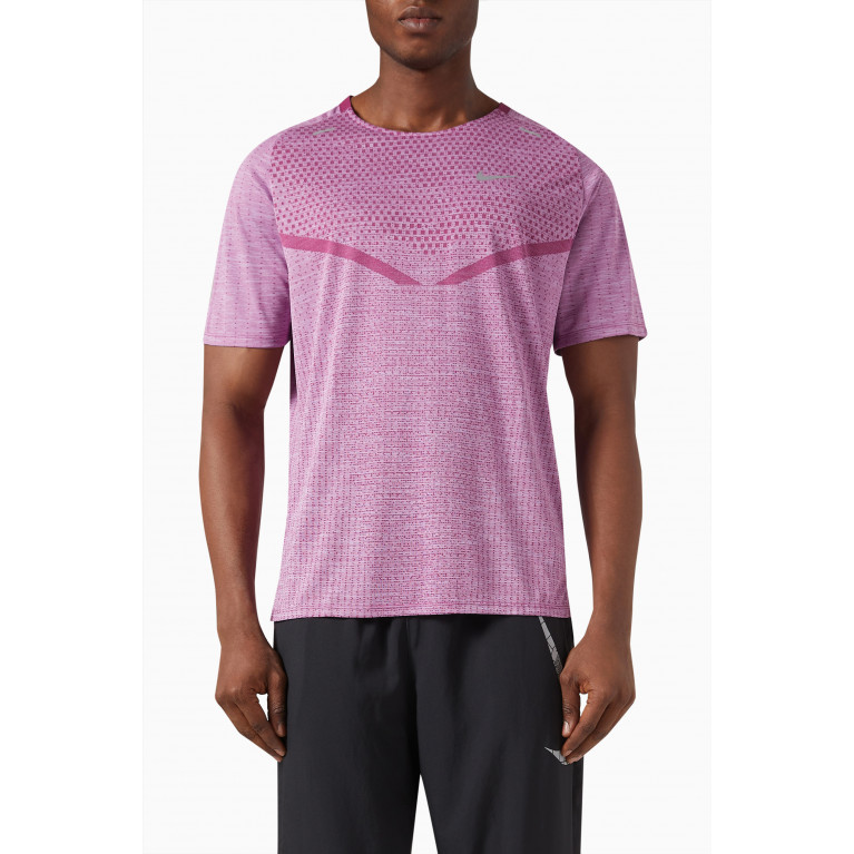 Nike Running - Dri-FIT ADV Techknit Ultra T-shirt in Recycled Nylon Purple