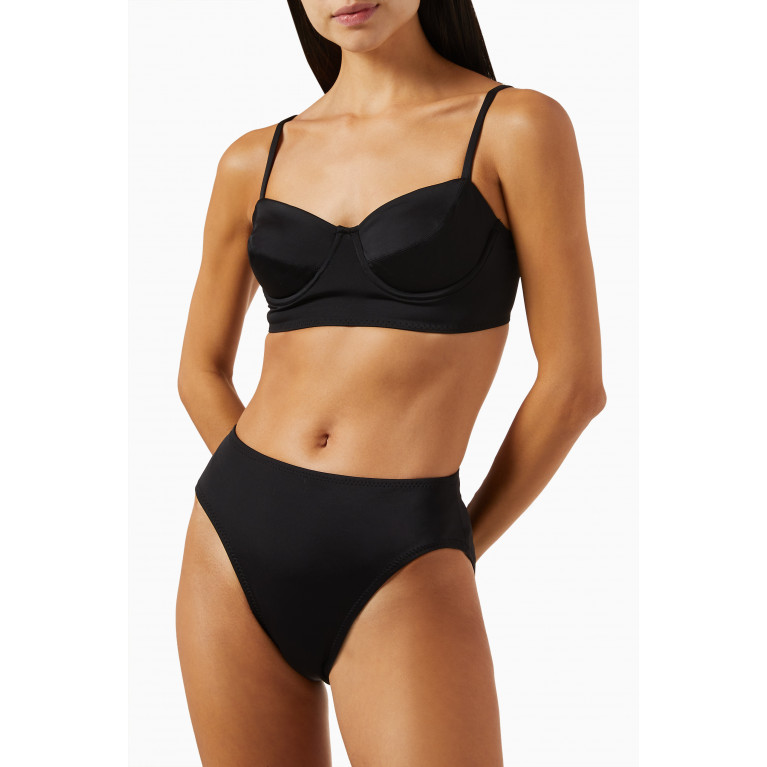 Norma Kamali - Underwire Bra Bikini Top in 4-way stretch Nylon Lycra