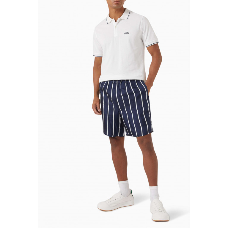 Ami - Striped Shorts in Silk