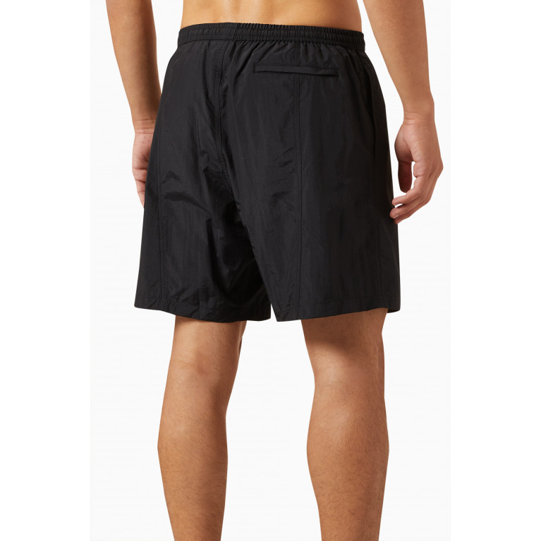 Ami - Logo Swim Shorts in Nylon Black