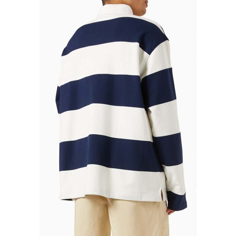 Ami - Rugby Stripe Polo Shirt in Cotton