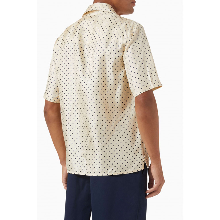 Ami - Camp Collar Shirt in Silk & Viscose