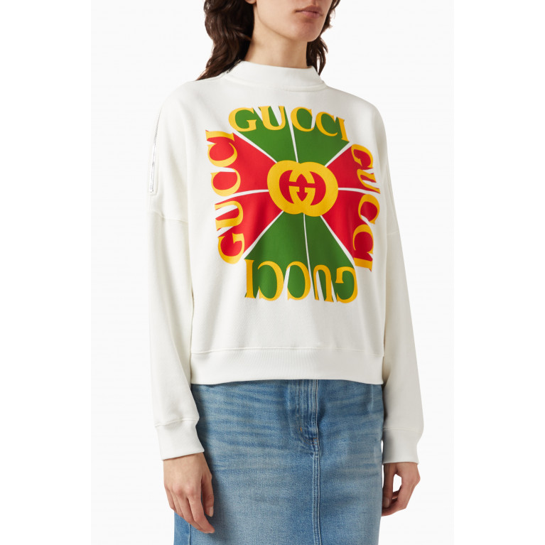 Gucci - Vintage Logo Sweatshirt in Felted Cotton-jersey