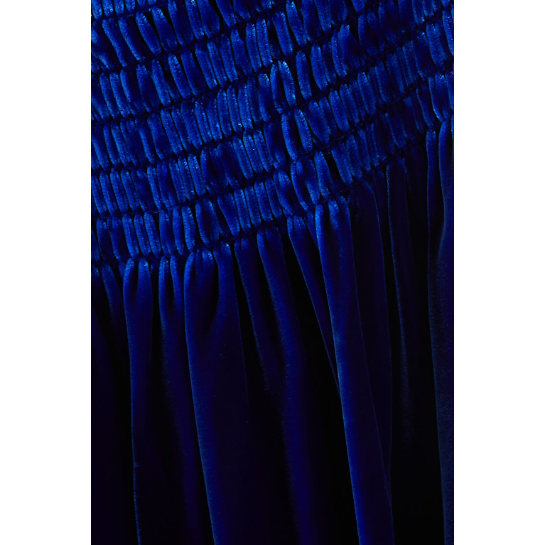 Gucci - Ruched Midi Dress in Velvet