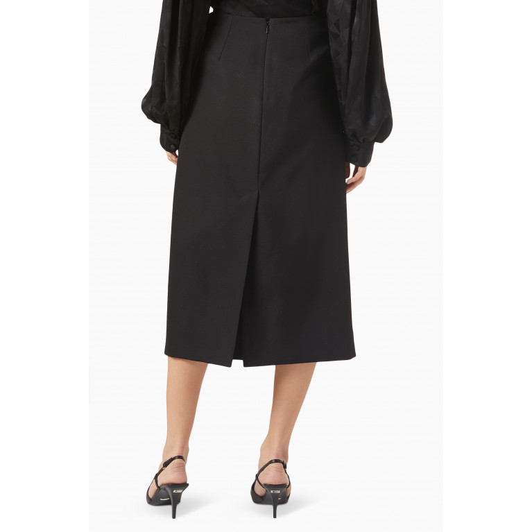 Gucci - Draped Midi Skirt in Wool