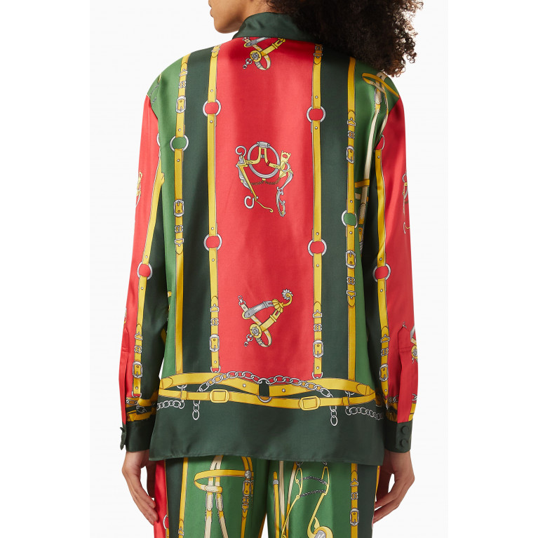 Gucci - Harness & Double G Shirt in Silk