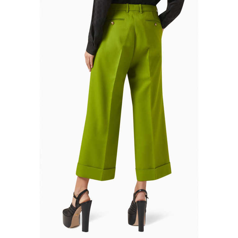 Gucci - Cropped Pants in Drill-fabric