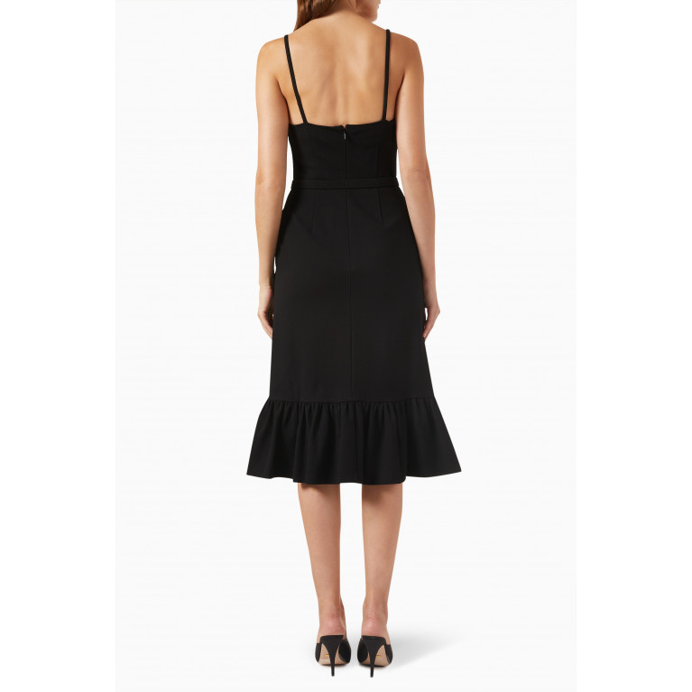 Gucci - Belted Midi Dress in Viscose-sable