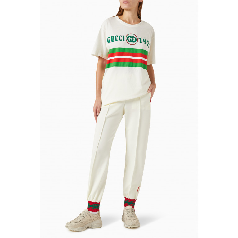 Gucci - GG Logo Patch Track Pants in Jersey