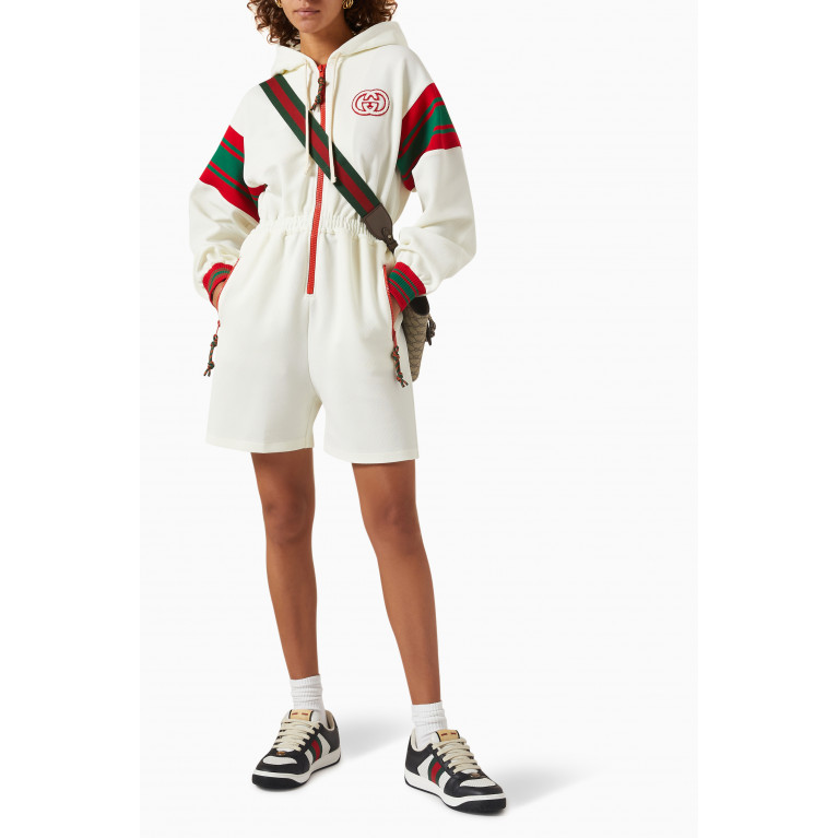 Gucci - Hooded Romper in Jersey
