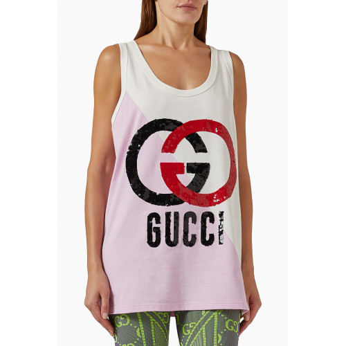 Gucci - Logo Tank Top in Jersey
