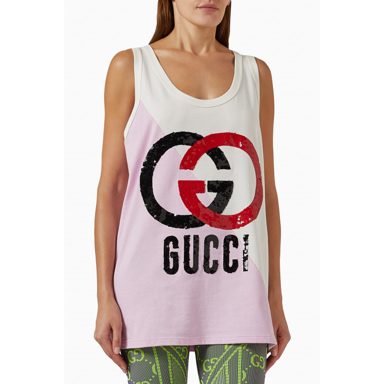 Gucci - Logo Tank Top in Jersey