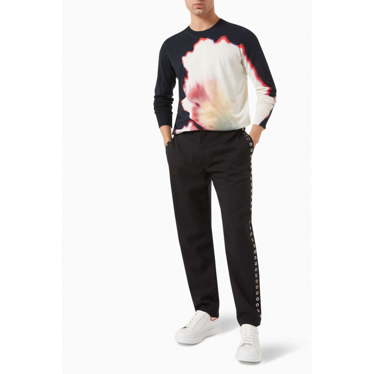 Alexander McQueen - Floral Sweater in Organic Cotton