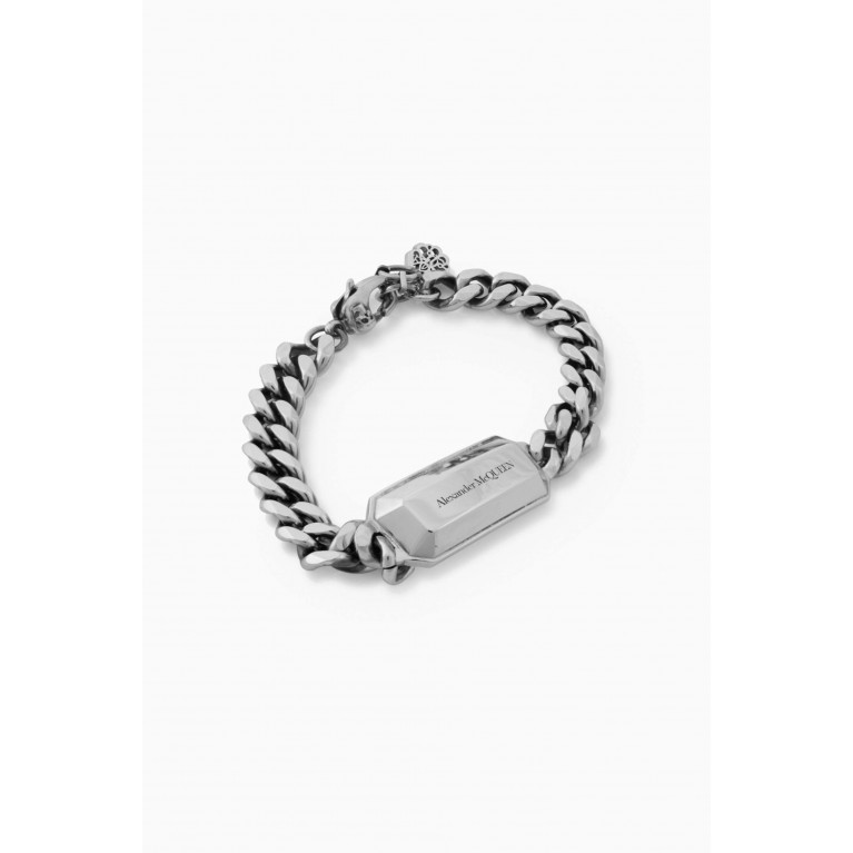 Alexander McQueen - The Chain Medallion Bracelet in Eco Brass