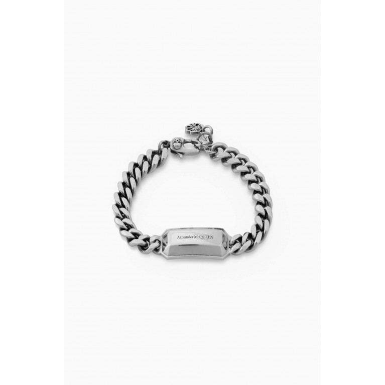 Alexander McQueen - The Chain Medallion Bracelet in Eco Brass
