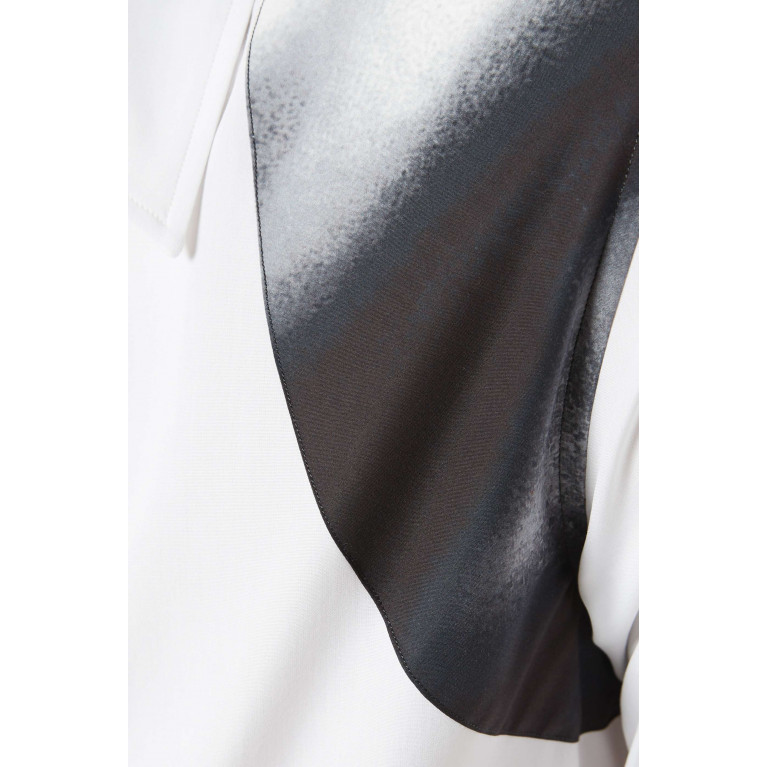 Alexander McQueen - Graphic Print Harness Shirt in Cotton Stretch