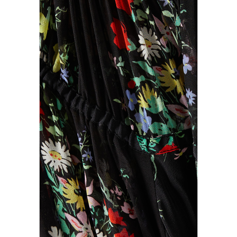 RIXO - Khaleesha Midi Dress in Silk Blend