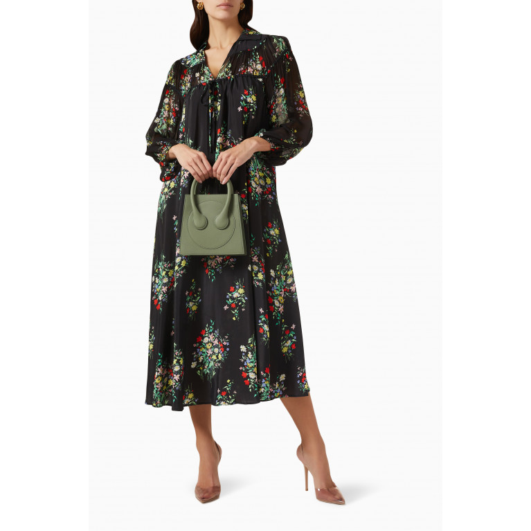 RIXO - Khaleesha Midi Dress in Silk Blend