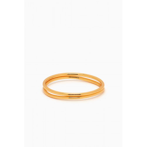 PDPAOLA - Twin Rings in 18kt Gold-plated Sterling Silver