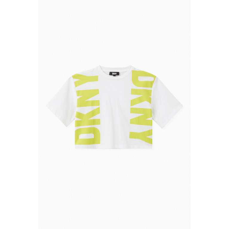 DKNY - Logo T-shirt in Jersey Yellow