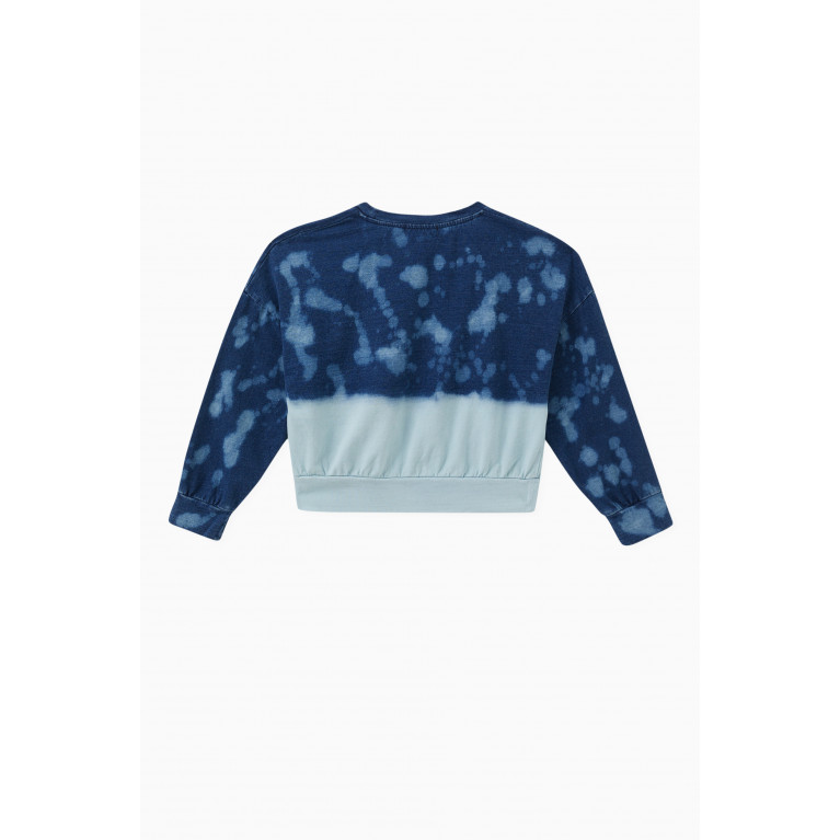 DKNY - Logo-print Dip-dye Sweatshirt in Stretch-cotton