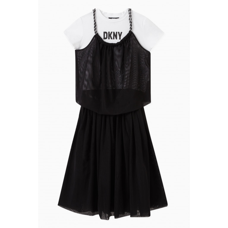 DKNY - DKNY - Belted Midi Skirt in Tulle