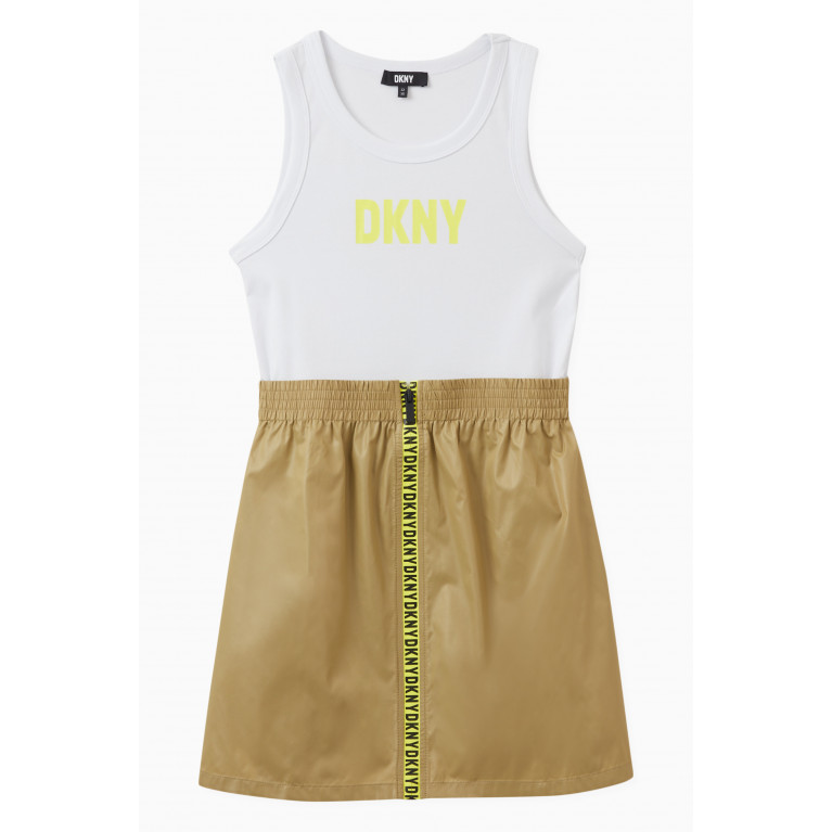 DKNY - Logo-tape Dress in Cotton