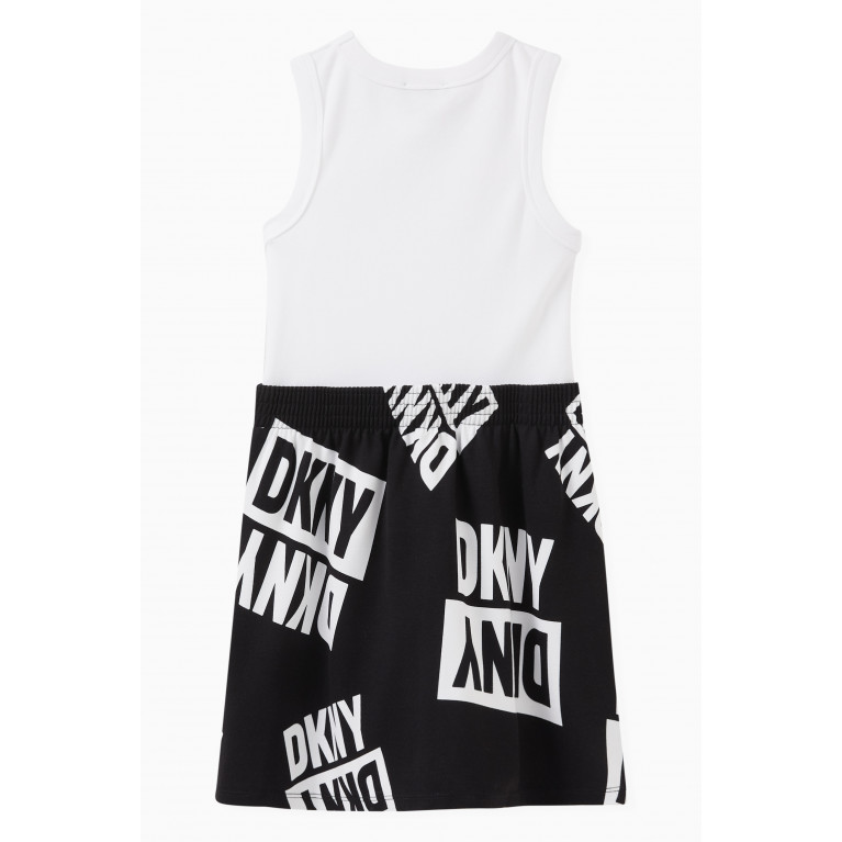 DKNY - Logo Print Dress in Cotton
